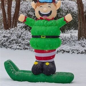 5ft tall elf Christmas Inflatable